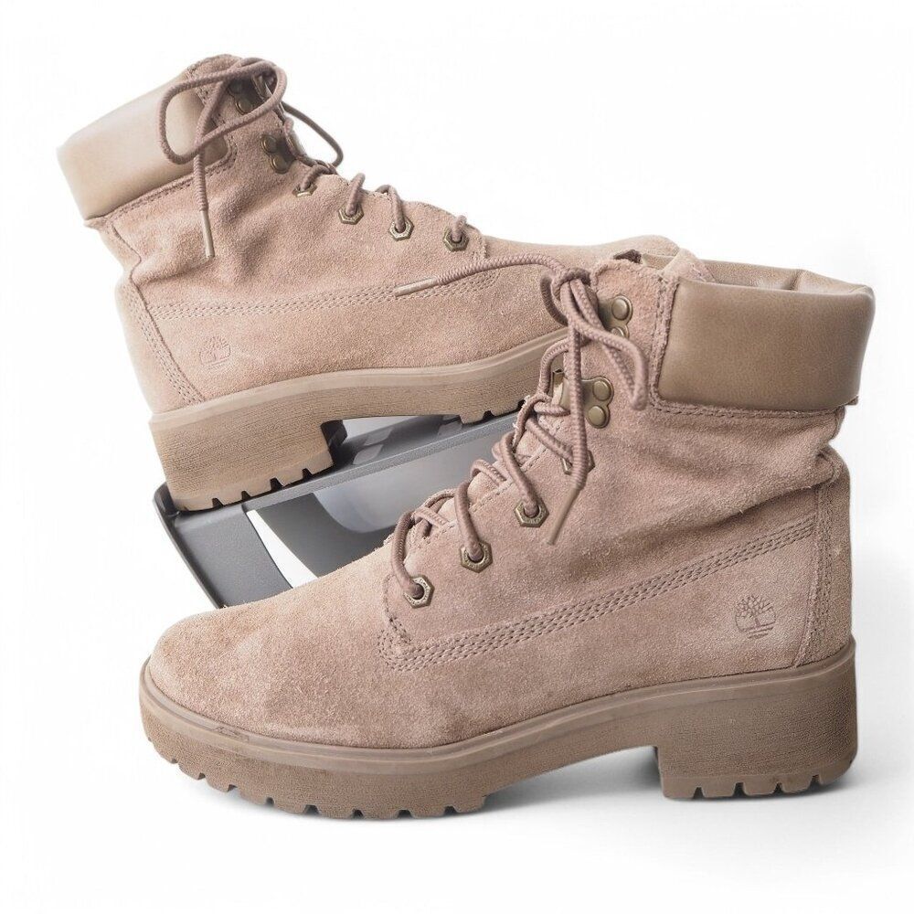 Timberland Carnaby Cool 6" Suede‎ Boots Taupe Brown A1SKB Women's 8.5